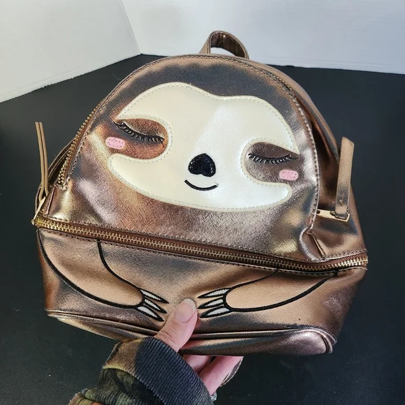 Sloth metallic backpack Mini Backpack - Picture 11 of 13